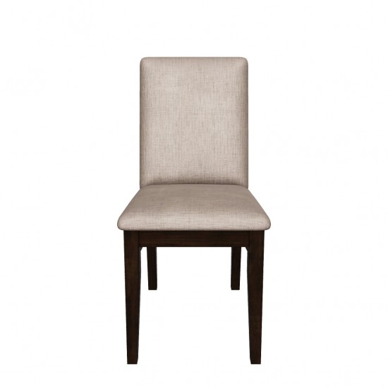 Olejo Set of 2 Side Chairs, Chocolate