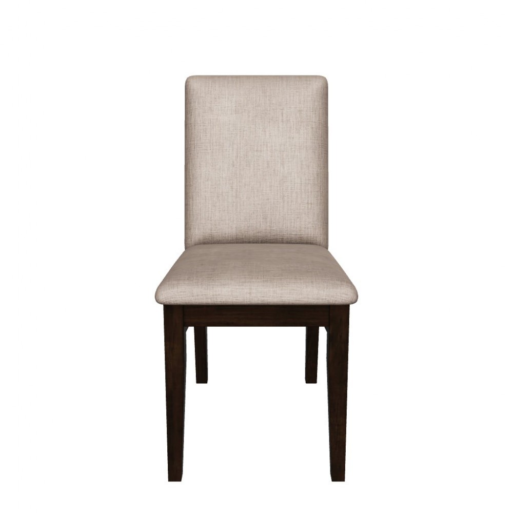 Olejo Set of 2 Side Chairs, Chocolate