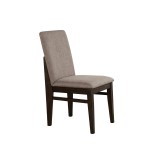 Olejo Set of 2 Side Chairs, Chocolate