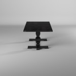 Manchester Dining Table, Vintage Black