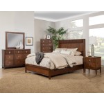 Rex Queen Panel Bed, Burgandy