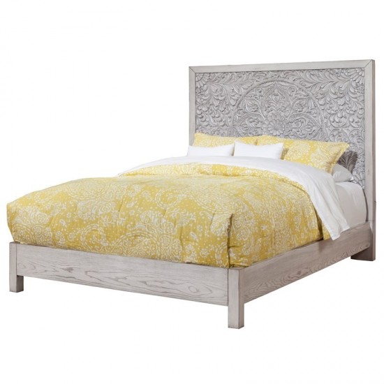 Aria Queen Panel Bed, Gray