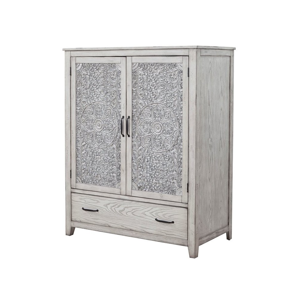 Aria Armoire Chest, Gray