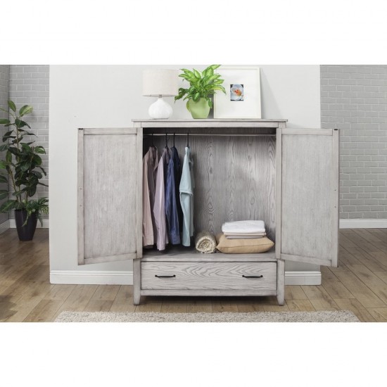 Aria Armoire Chest, Gray