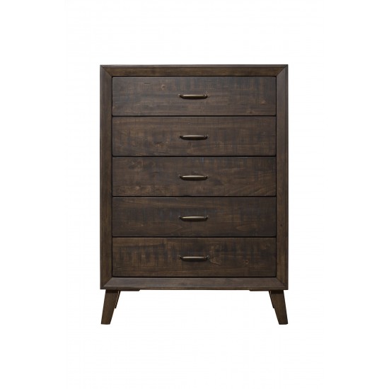 Alcott 5 Drawer Chest, Tobacco