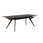 Lennox Rectangular Extension Dining Table, Dark Tobacco