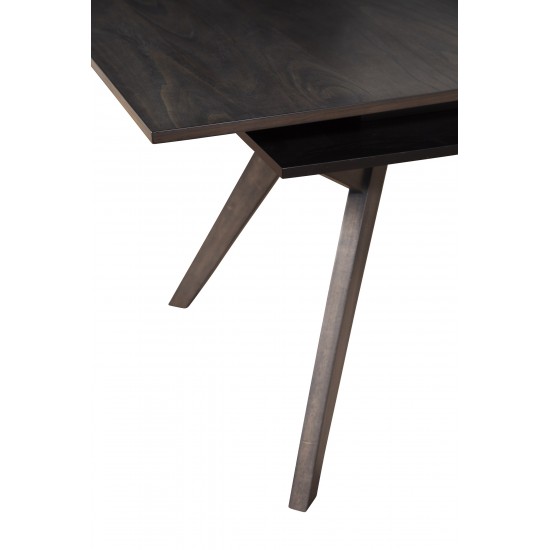 Lennox Rectangular Extension Dining Table, Dark Tobacco