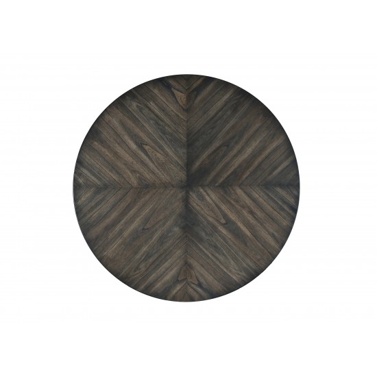 Lennox Round Dining Table, Dark Tobacco