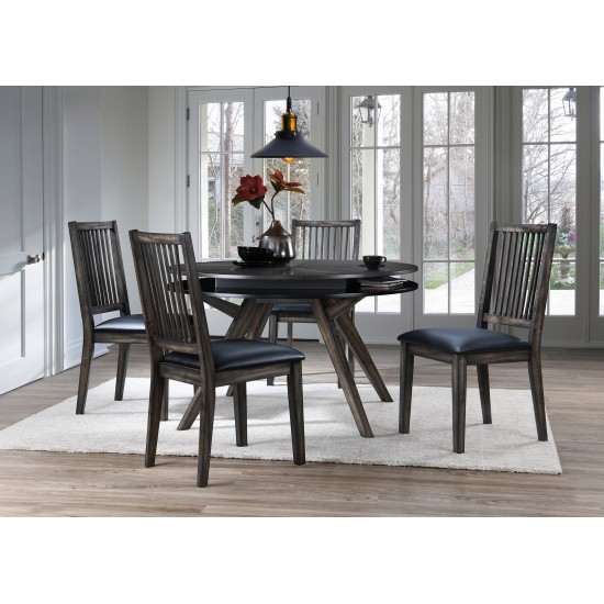 Lennox Round Dining Table, Dark Tobacco