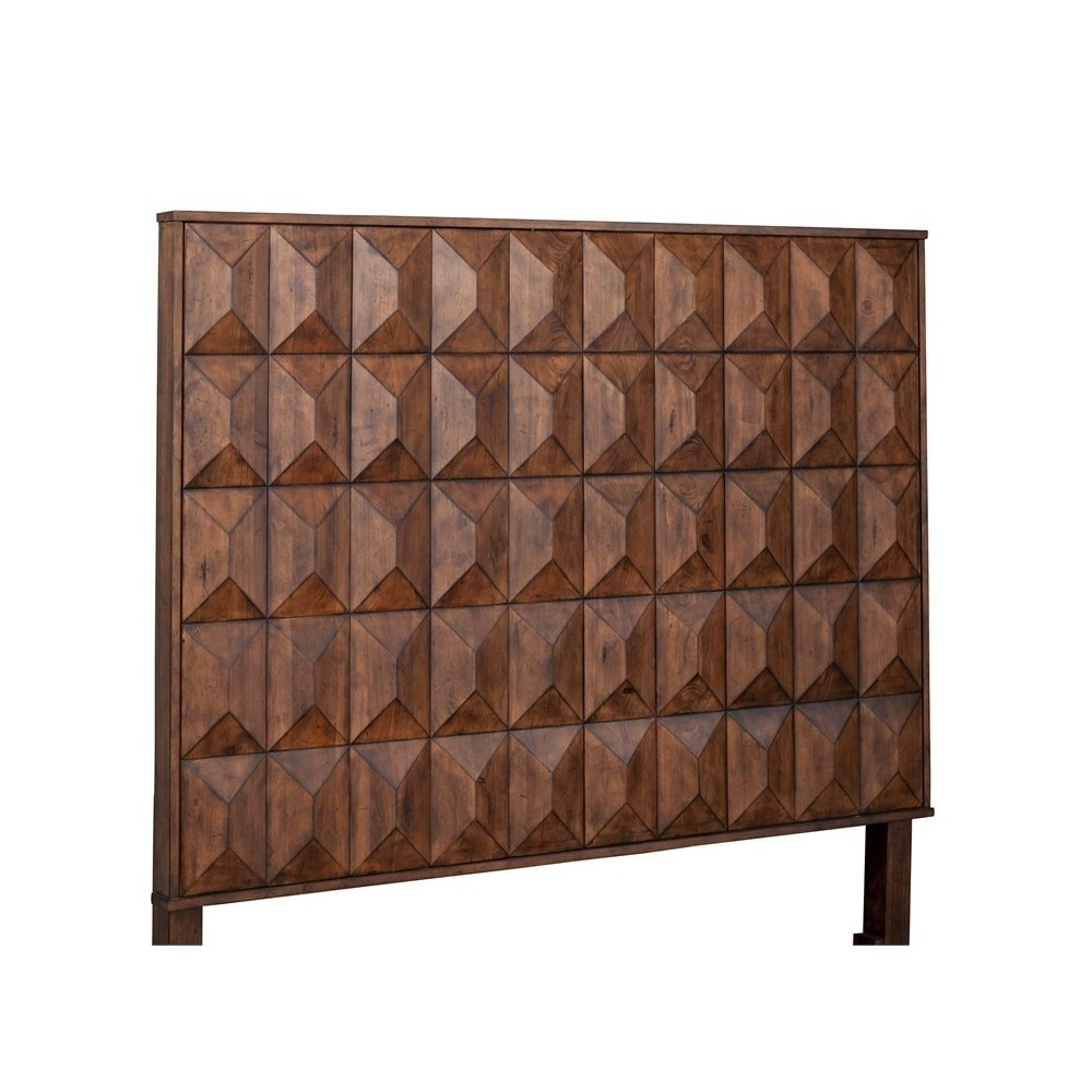 Trig Queen Headboard, Brown