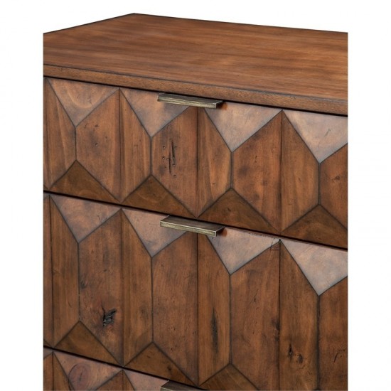 Trig 6 Drawer Dresser, Brown