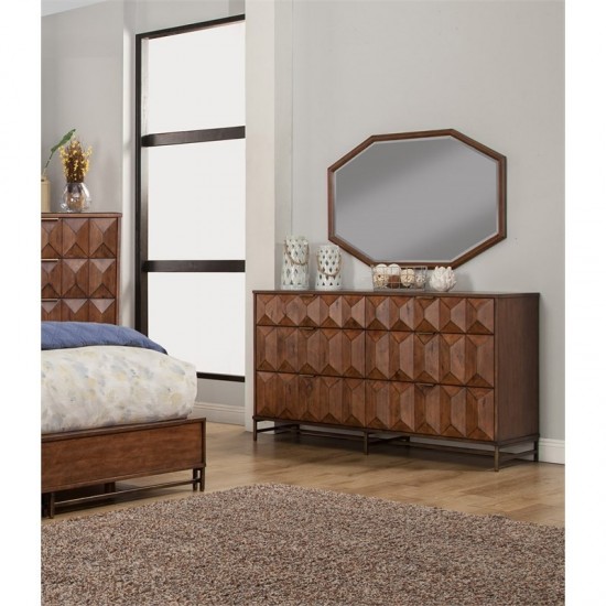 Trig Mirror, Brown