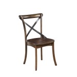 Arendal Set of 2 Side Chairs, Burnished Dark Oak