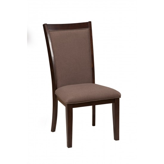 Trulinea Set of 2 Upholstered Side Chairs, Dark Espresso