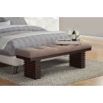 Trulinea Upholstered Dining Bench, Dark Espresso