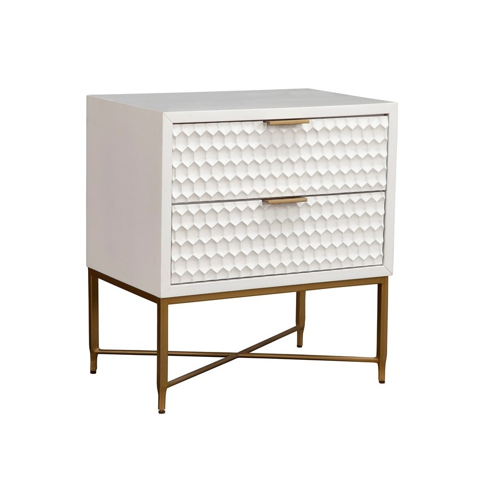 White Pearl Nightstand