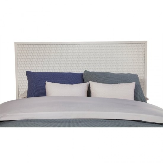 White Pearl Standard King Headboard