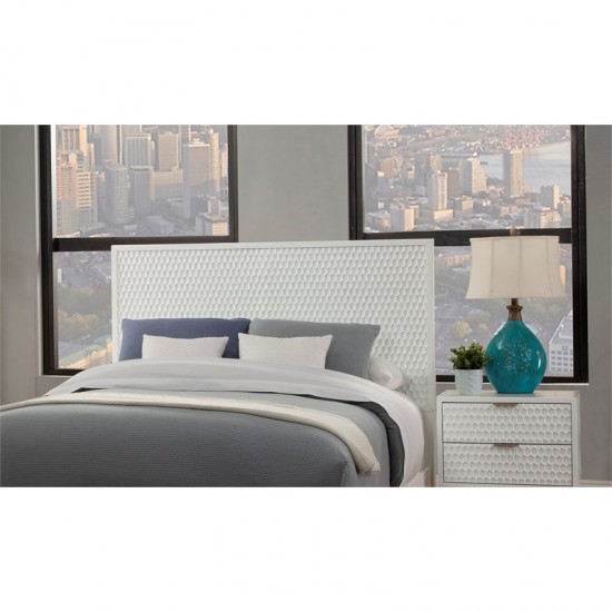 White Pearl Standard King Headboard