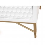 White Pearl TV Console