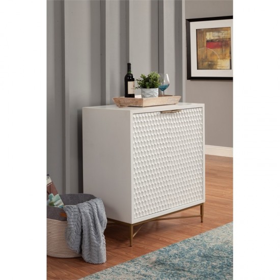 White Pearl Bar Cabinet