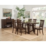Alcott Solid Dining Table, Tobaco