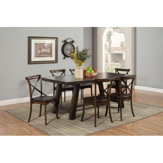 Alcott Solid Dining Table, Tobaco
