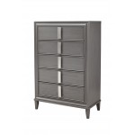 Lorraine 5 Drawer Chest, Dark Grey