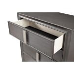 Lorraine 5 Drawer Chest, Dark Grey