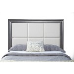 Lorraine Standard King Storage Footboard Platform Bed, Dark Grey