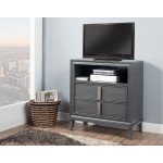 Lorraine TV Media Chest, Dark Grey