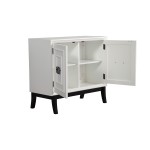 Zen Accent Chest w/cabinet, White