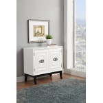 Zen Accent Chest w/cabinet, White