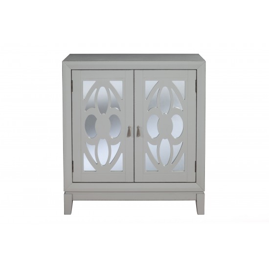 Clover Accent Chest, Sea Grey