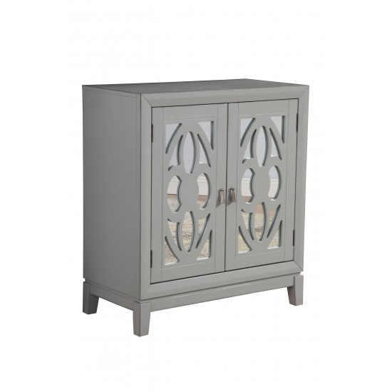 Clover Accent Chest, Sea Grey