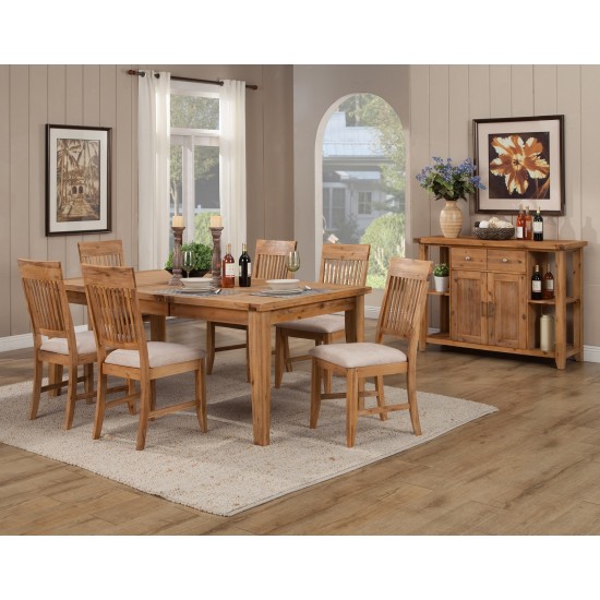 Aspen Extension Dining Table w/Butterfly Leaf, Antique Natural