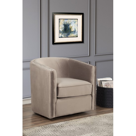 Maison Swivel Chair, Light Grey