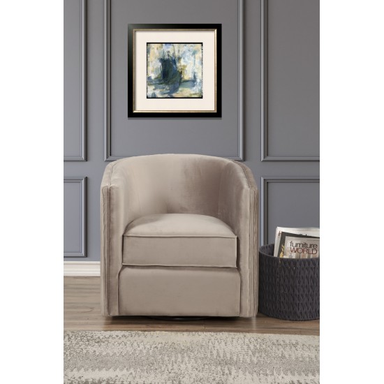 Maison Swivel Chair, Light Grey