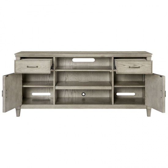 Newport 66" TV Console in a Sand Finish