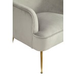 Rebecca Leisure Chair, Grey