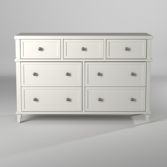 Potter 7 Drawer Dresser, White