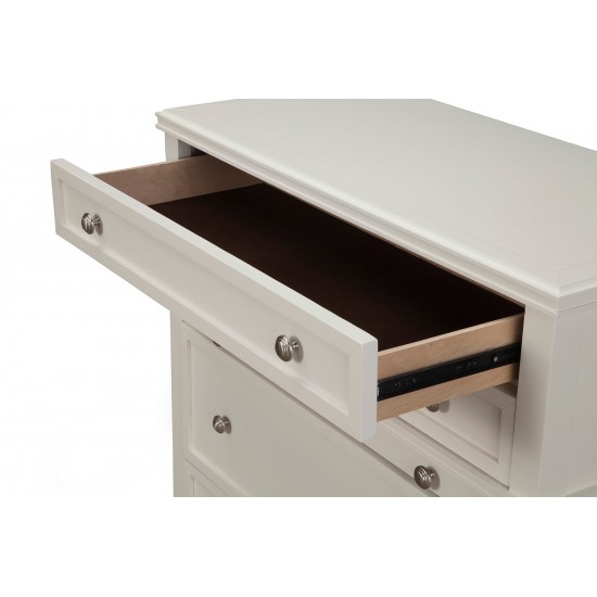 Potter 4 Drawer Multifunction Chest w/ Pull Out Tray, White