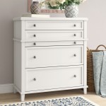 Potter 4 Drawer Multifunction Chest w/ Pull Out Tray, White