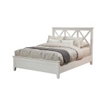 Potter Standard King Panel Bed, White