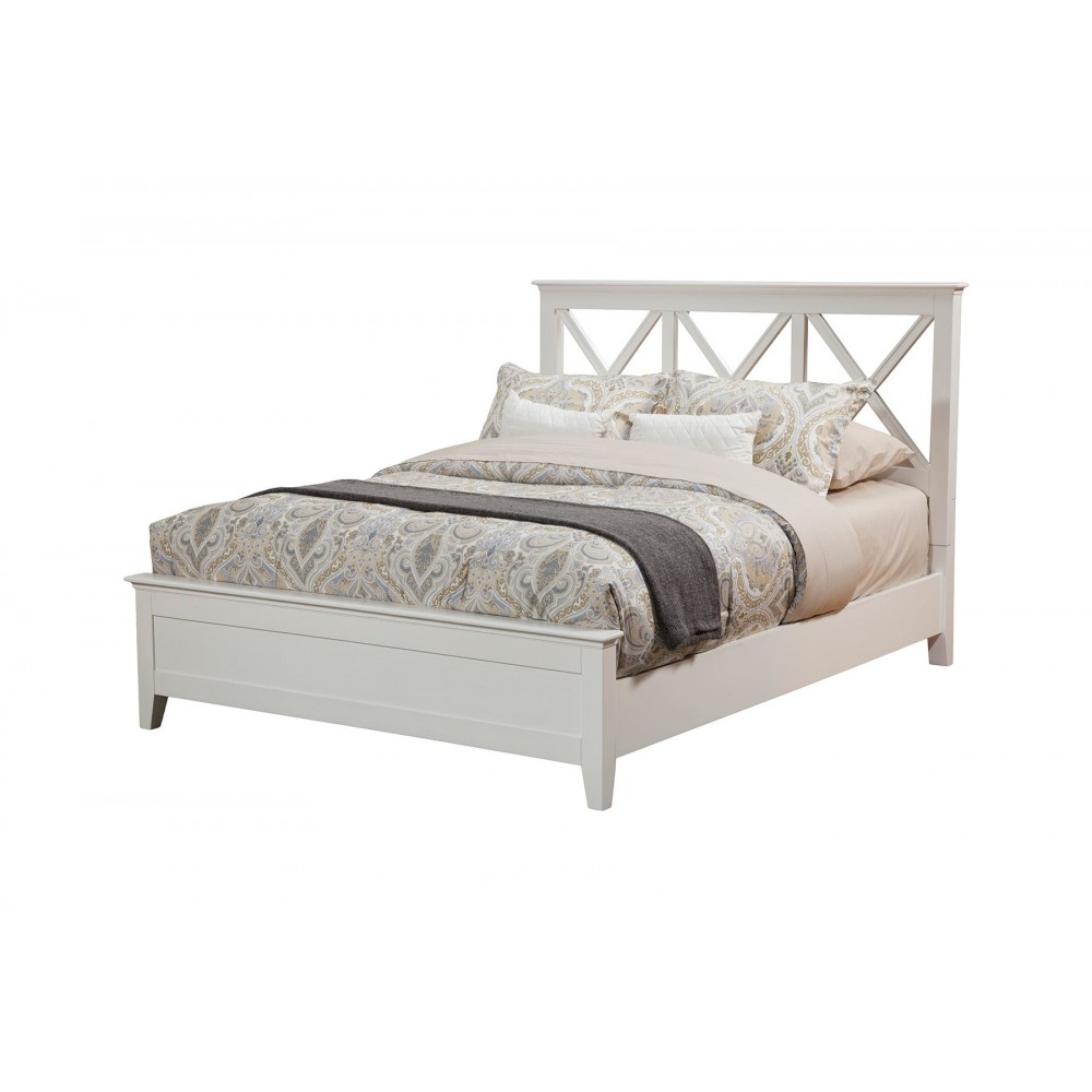 Potter Full Size Panel Bed, White Potter Full Size Panel Bed, White