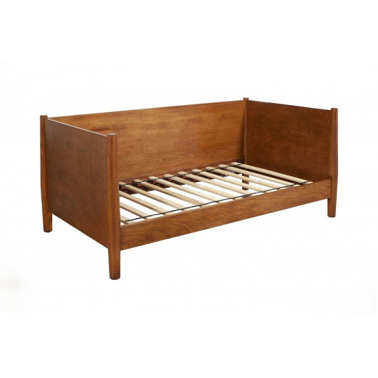 Flynn Mid Century Modern Twin Size Day Bed, Acorn