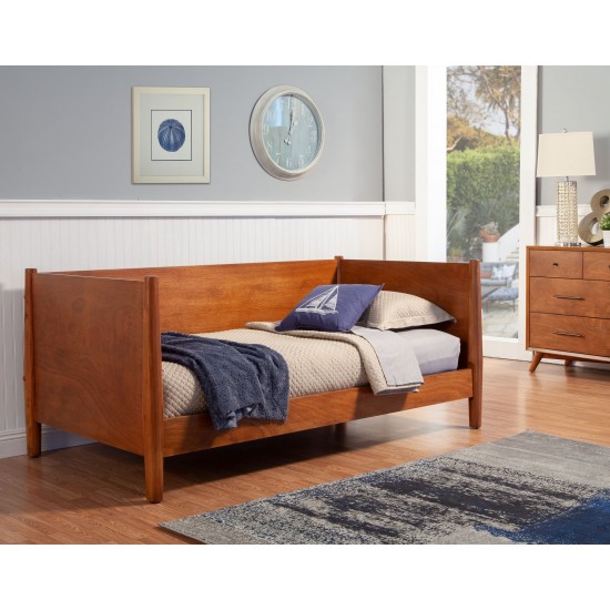 Flynn Mid Century Modern Twin Size Day Bed, Acorn