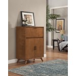 Flynn Large Bar Cabinet w/Drop Down Tray, Acorn