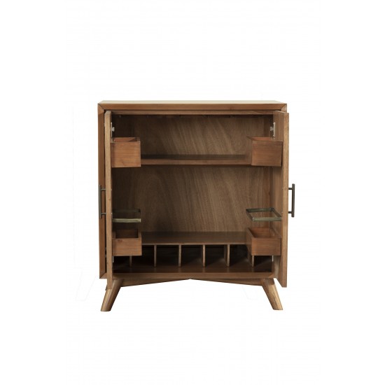 Flynn Small Bar Cabinet, Acorn