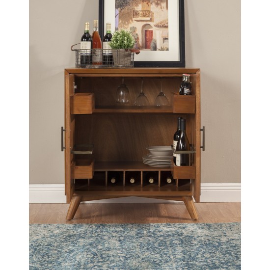 Flynn Small Bar Cabinet, Acorn