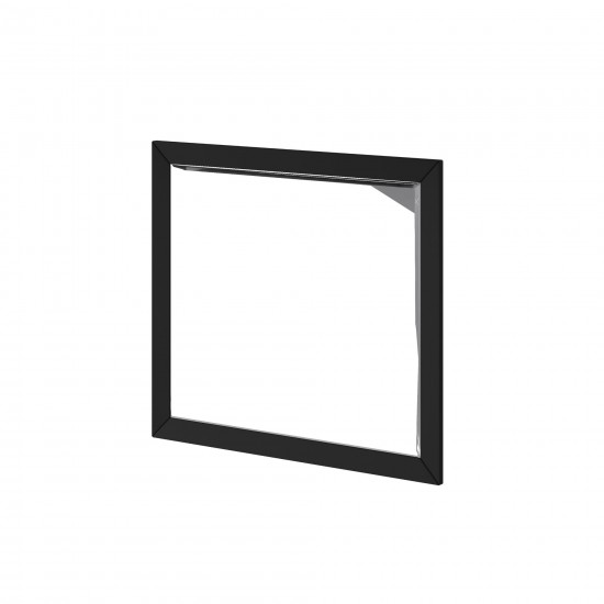 Flynn Mid Century Modern Mirror, Black